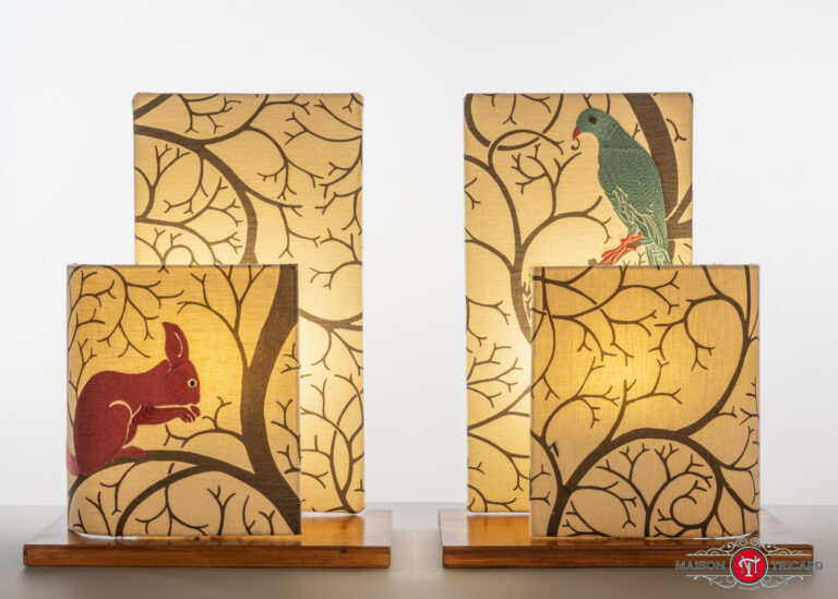 Lampe Laura écureuil et palombe