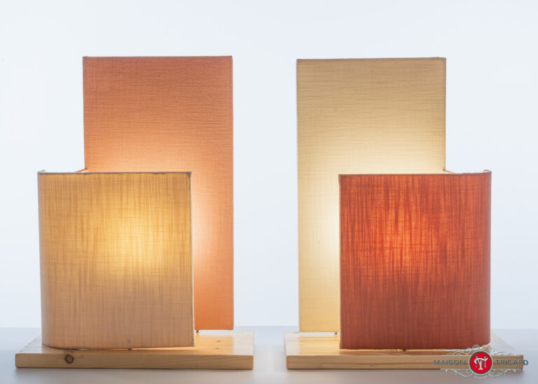 Lampe Laura rose et sable